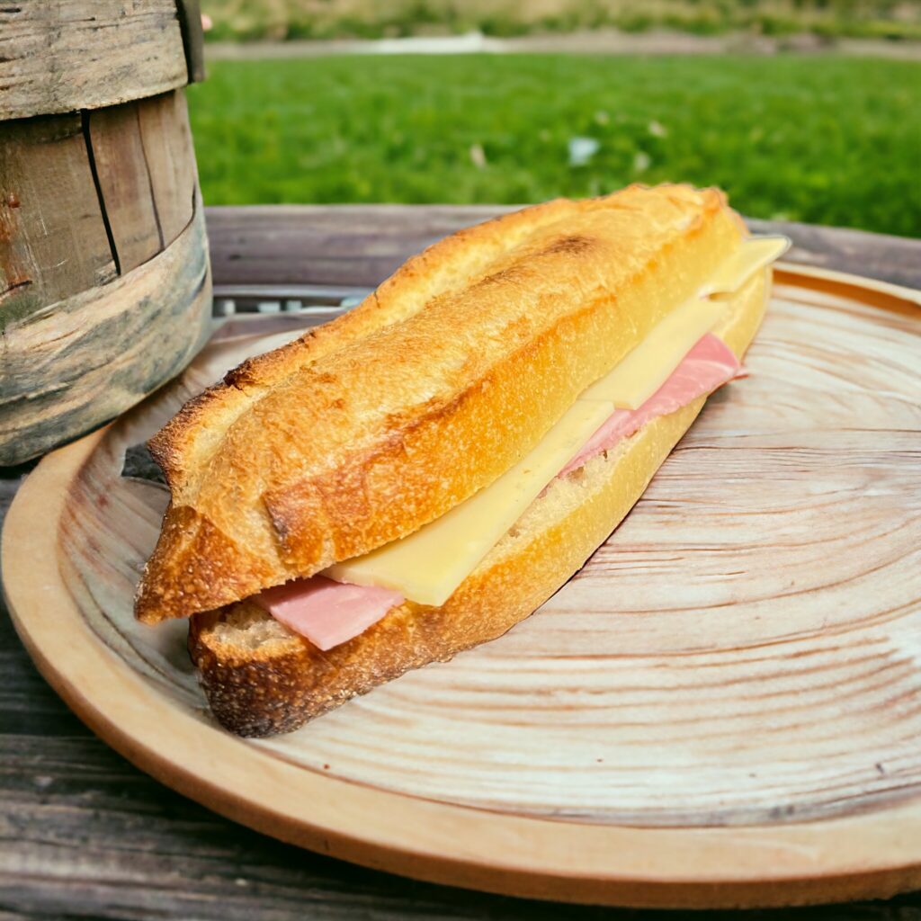Sandwich jambon beurre emmental Sarah et Benoît Angers